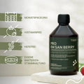 Flasche Pro EM san Berry mit Himbeere; Merkmale: Monatspackung, histaminfrei, hefefrei, eigene Bakterien-Stammhaltung