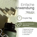 Pro Enzym is easy to use: 3 times a day. A tip for swallowing—the “nod trick”: 1. Place the capsule on your tongue, 2. Take a sip of water, 3. Tuck your chin toward your chest, 4. Swallow