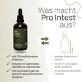 What sets Pro Intest apart? It contains 13 traditional herbs in optimal proportions, high-quality alcohol, and no artificial additives—unlike conventional products, which feature a limited range of herbs in unbalanced proportions, along with artificial flavors and additives.