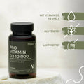 Pro Vitamin D3 10.000; Features: contains vitamins D3, K2, and A; gluten-free; lactose-free