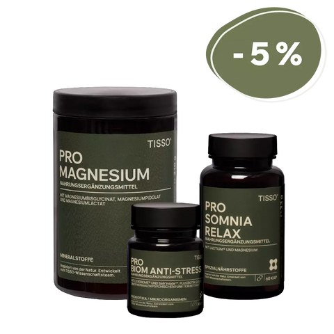 Anti-Stress Package—Packaging for Pro Magnesium, Pro Somnia Relax, and Pro Biom Anti-Stress