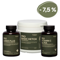 Detox Package—Packaging for Pro Leber Plus, Pro Basic Detox, and Pro Vitamin C Ultra