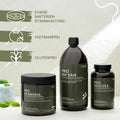 Pro Präbioma, Pro EM san, and Pro Mucosa; Features: proprietary bacterial strains, histamine-free, gluten-free