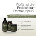 What is Probiotics Gut Cure Pur for? Probiotics, soluble fiber, and mucosal nutrients for your gut health: builds up gut flora, supports the skin and mucous membranes, and strengthens the immune system