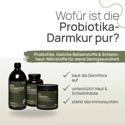 What is Probiotics Gut Cure Pur for? Probiotics, soluble fiber, and mucosal nutrients for your gut health: builds up gut flora, supports the skin and mucous membranes, and strengthens the immune system