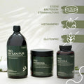 Pro EM san pur, Pro Präbioma, and Pro Mucosa; Features: proprietary bacterial strains, histamine-free, gluten-free