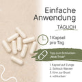Pro GlutNzym is easy to use: 1 capsule daily. A tip for swallowing—the “nod trick”: 1. Place the capsule on your tongue, 2. Take a sip of water, 3. Tuck your chin toward your chest, 4. Swallow
